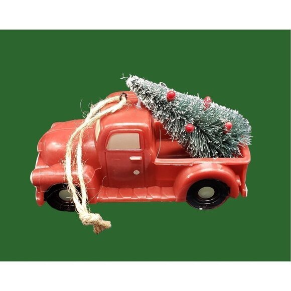 New Set of 3 Ornaments Red Truck - Christmas Tree - Holiday Woodlands - Orig Box - Picture 8 of 9